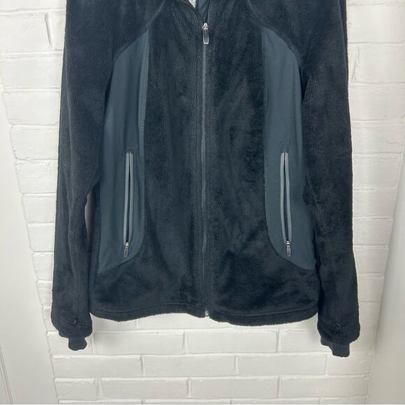 Columbia Black Zip Up Interchangeable Fuzzy Faux Fur Jacket Size M - Picture 5 of 9